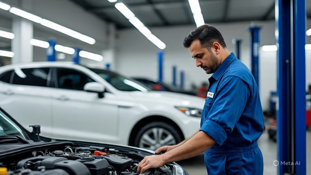 A certified mechanic providing professional car repair services in Dubai.