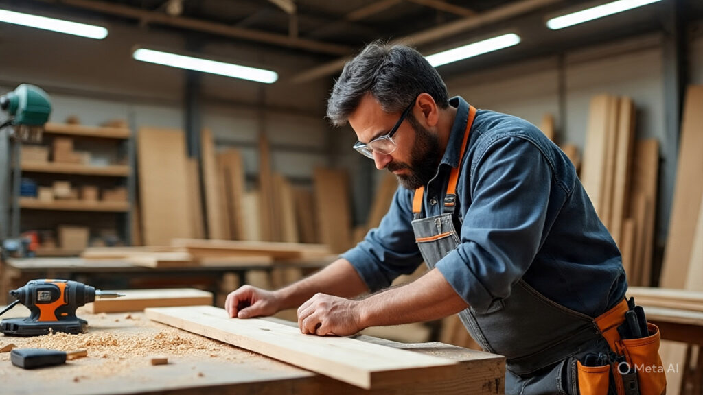A skilled carpenter providing professional carpentry services in Dubai.